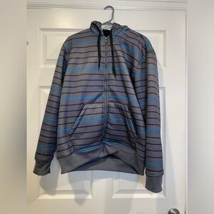 Mens Always Push Forward Striped hooded jacket‎